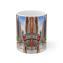 Load image into Gallery viewer, At the Cafe Chicago Magnificent Mile #21 Mug 11oz mug AI-Generated Artwork
