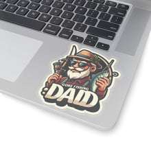 Load image into Gallery viewer, Gone Fishing Dad Vinyl Stickers, Laptop, Gear, Outdoor Sports Fishing #7
