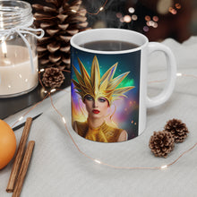 Load image into Gallery viewer, Mardi Gras Mask Ribbon #6 Mug  AI-Generated Artwork 11oz mug
