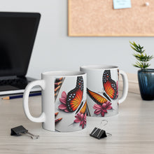 Load image into Gallery viewer, January Birth Month Colors Fairies &amp; Butterflies #1 Mug 11oz mug AI-Generated Artwork
