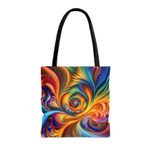 Load image into Gallery viewer, Vision Tye Dye Swirls and Ripples Tote Bag AI Artwork 100% Polyester #3
