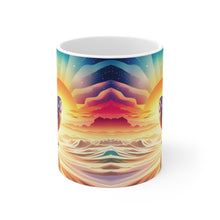 Load image into Gallery viewer, Beautiful Owl Standing in a Sea of Colors #4 Mug 11oz mug AI-Generated Artwork
