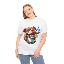 Load image into Gallery viewer, Muse Wearable The Dog Life Pitbull Cigar Gold Chain Unisex Crewneck T-Shirt
