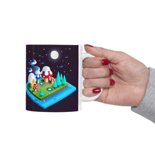 Load image into Gallery viewer, Lunar Full Moon Mushroom Planet Fantasy Air #4 Ceramic Mug 11oz AI Generated Artwork
