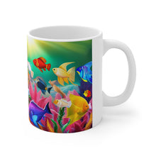 Load image into Gallery viewer, A Menagerie of a colorful Sea-life #5 Mug 11oz mug AI-Generated Artwork
