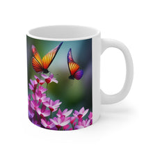 Load image into Gallery viewer, Colorful Monarch Butterflies #1 Mug 11oz mug AI-Generated Artwork
