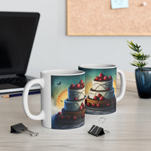 Load image into Gallery viewer, Happy Spooky Halloween Cake Celebration #16 Ceramic 11oz Mug AI-Generated Artwork
