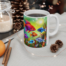 Load image into Gallery viewer, A Menagerie of a colorful Sea-life #3 Mug 11oz mug AI-Generated Artwork
