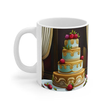 Load image into Gallery viewer, Happy Birthday Cake Celebration #2 Ceramic Mug 11oz mug AI-Generated Artwork
