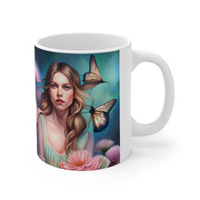 Load image into Gallery viewer, June Opal Birth Month Colors Fairies &amp; Butterflies #3 Mug 11oz mug AI-Generated Artwork
