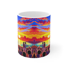 Load image into Gallery viewer, Beach Vibes Retro Concert #8 Ceramic 11oz Mug AI Artwork
