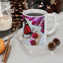 Load image into Gallery viewer, Colorful Monarch Butterflies #8 Mug 11oz mug AI-Generated Artwork
