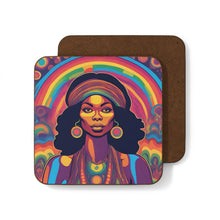 Load image into Gallery viewer, Retro 60&#39;s Psychedelic #34 Hardboard Back AI-Enhanced Beverage Coasters
