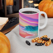 Load image into Gallery viewer, Pastel Sea-life Sunset #17 Ceramic Mug 11oz mug AI-Generated Artwork
