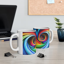 Load image into Gallery viewer, Bright Rainbow Swirls in Motion #3 Mug 11oz mug AI-Generated Artwork
