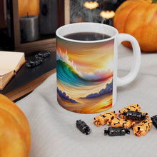 Load image into Gallery viewer, Pastel Sea-life Sunset #6 Ceramic Mug 11oz mug AI-Generated Artwork
