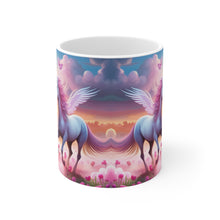 Load image into Gallery viewer, I Dream of Unicorns &amp; Butterflies #26 Ceramic 11oz AI Decorative Coffee Mug

