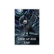 Load image into Gallery viewer, Motivational Look Up &amp; Live Dark Fantasy Gloss Posters #18
