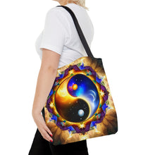 Load image into Gallery viewer, Ying Infinite Beauty Fire Explosion Fusion of Colors #8 Tote Bag AI Artwork 100% Polyester
