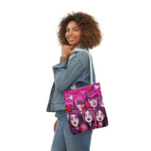 Load image into Gallery viewer, Pink Faces Fashion 100% Polyester Canvas Tote Bag #15
