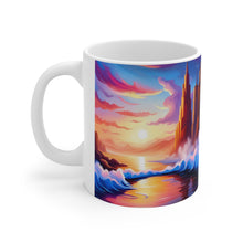 Load image into Gallery viewer, Pastel Sea-life Sunset #9 Ceramic Mug 11oz mug AI-Generated Artwork
