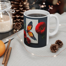 Load image into Gallery viewer, Colorful Monarch Butterflies #5 Mug 11oz mug AI-Generated Artwork
