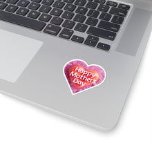 Load image into Gallery viewer, Happy Mother&#39;s Day Heart Shaped Vinyl Stickers, Laptop, Diary, Journal #2
