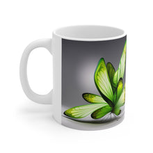 Load image into Gallery viewer, August Peridot Birth Month Colors Fairies &amp; Butterflies #1 Mug 11oz mug AI-Generated Artwork
