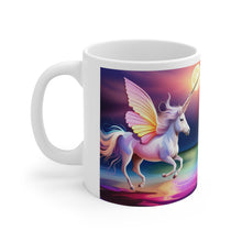 Load image into Gallery viewer, I Dream of Unicorns &amp; Butterflies Design #2 Ceramic 11oz Coffee Mug AI Generated Image
