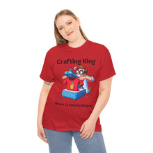 Load image into Gallery viewer, Frustrated Crafting King: Where Creativity Reigns, T-Shirt Heat Press Cotton
