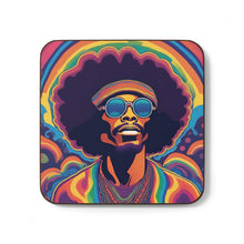 Load image into Gallery viewer, Retro 60&#39;s Psychedelic #40 Hardboard Back AI-Enhanced Beverage Coasters
