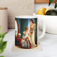 Load image into Gallery viewer, Playing Dress up Just Like Mommie #11 Mug 11oz mug AI-Generated Artwork
