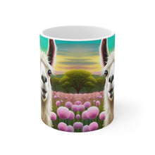 Load image into Gallery viewer, Good Vibes Cute Llama Funny #8 Ceramic 11oz Mug AI-Generated Artwork
