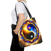 Load image into Gallery viewer, Ying Infinite Beauty Fire Explosion Fusion of Colors #8 Tote Bag AI Artwork 100% Polyester
