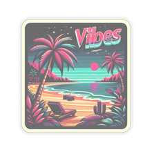 Load image into Gallery viewer, Good Vibes Sunset Vinyl Stickers, Laptop, Positivity, Self-Love, Cheerful #2
