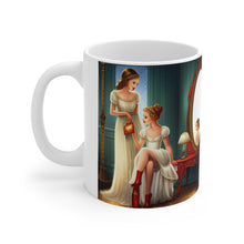 Load image into Gallery viewer, Playing Dress up Just Like Mommie #11 Mug 11oz mug AI-Generated Artwork
