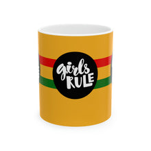 Load image into Gallery viewer, Girls Rule 11oz Ceramic Beverage Mug Decorative Art
