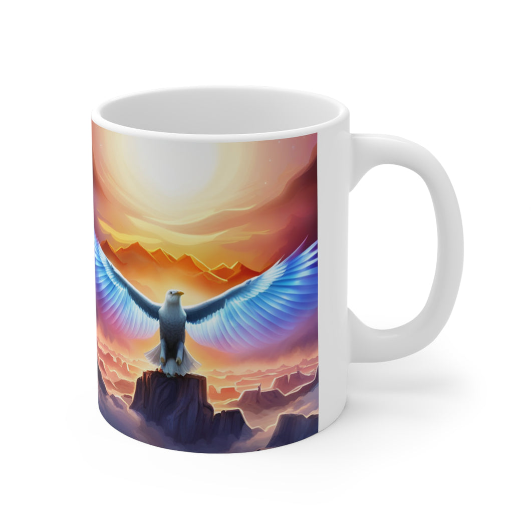 The United States of America USA Flag Eagle #3 Mug 11oz mug AI-Generated Artwork