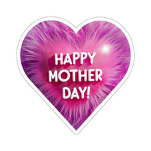 Load image into Gallery viewer, Happy Mother&#39;s Day Heart Shaped Vinyl Stickers, Laptop, Diary, Journal #3
