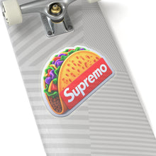 Load image into Gallery viewer, Supremo Taco Vinyl Sticker, Foodie, Mouthwatering, Whimsical, Fast Food #2
