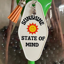 Load image into Gallery viewer, Sunshine State of Mind - Groovy Retro Tassel Motel Keychains – R2
