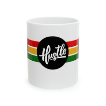 Load image into Gallery viewer, Hustle 11oz White Ceramic Beverage Mug Decorative Art
