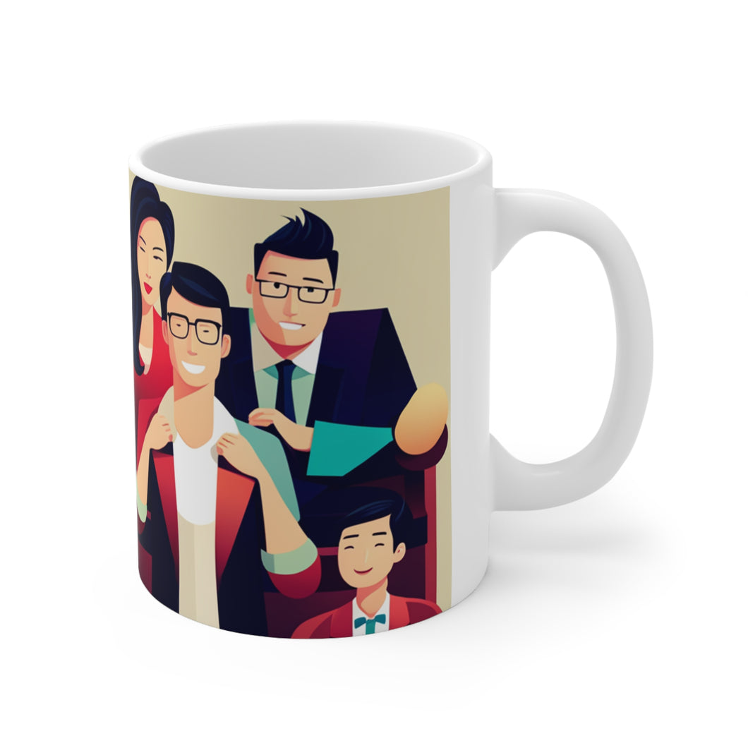 Family life is Healthy for the Soul #12 11oz mug AI-Generated Artwork