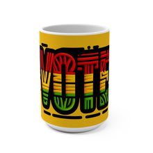 Load image into Gallery viewer, Election Vote, Civic Engagement Straw VOTE Ceramic Coffee Mug 15oz
