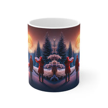 Load image into Gallery viewer, Winter Scene That time of Year caroling  #1 Mug 11oz mug AI-Generated Artwork
