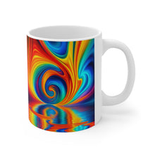 Load image into Gallery viewer, Tye Dye Swirls &amp; Ripples #8 Ceramic 11oz AI Decorative Mug
