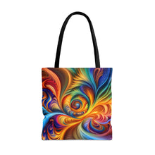 Load image into Gallery viewer, Vision Tye Dye Swirls and Ripples Tote Bag AI Artwork 100% Polyester #3
