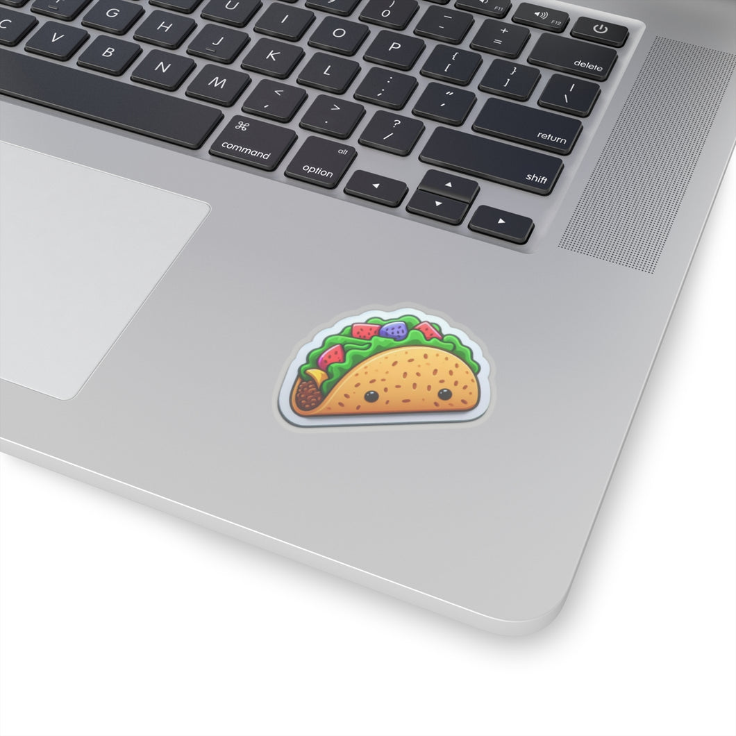 Guacamole Taco Vinyl Sticker, Foodie, Mouthwatering, Whimsical, Fast Food #1