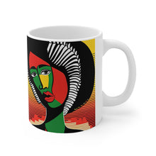 Load image into Gallery viewer, Colors of Africa Tribal Mosaic #13 11oz AI Decorative Coffee Mug
