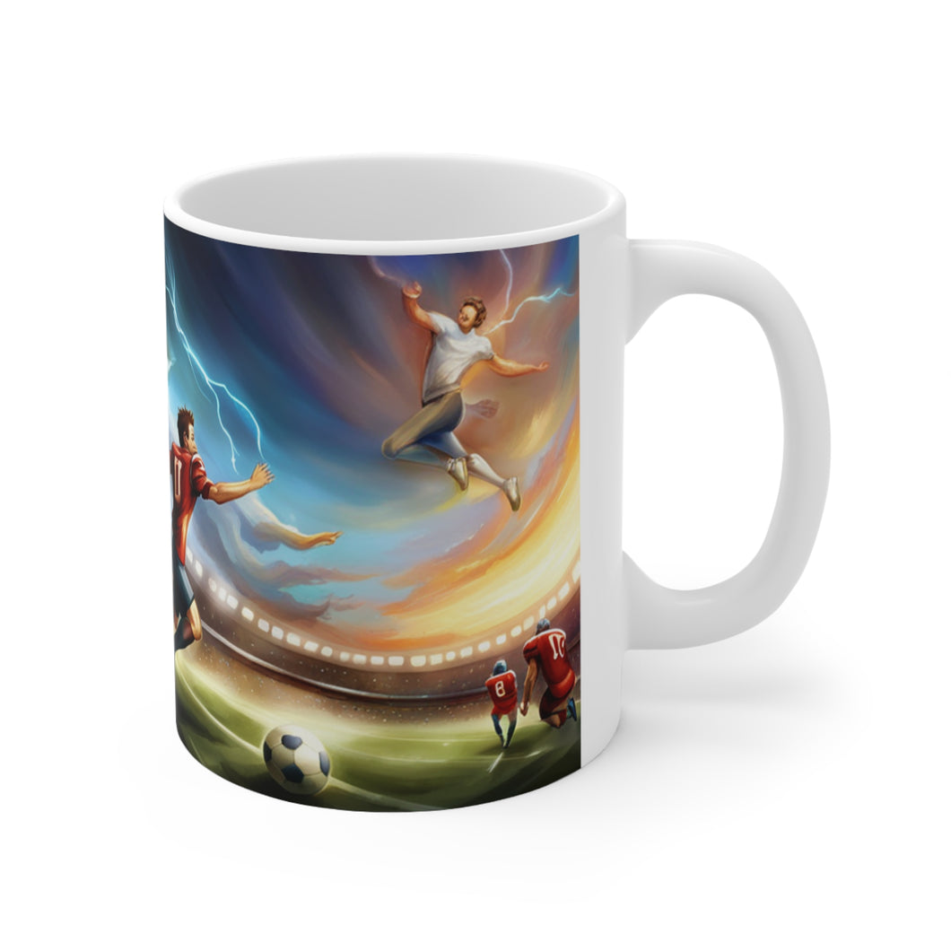 Sports Who Got Game Fantasy Soccer #3 Ceramic 11oz AI Decorative Mug